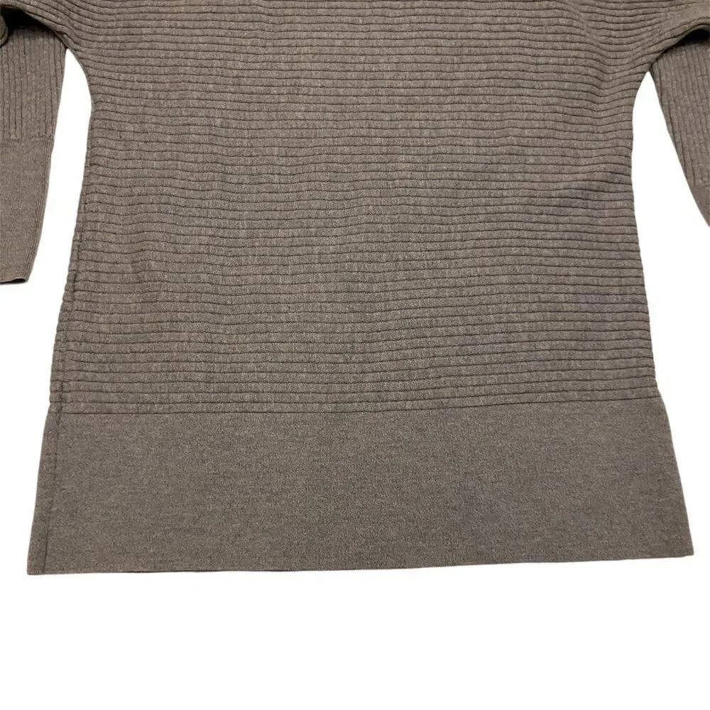 Eileen‎ Fisher Merino Wool Tunic Sweater, Size XS, Gray, Long Sleeve Lightweight